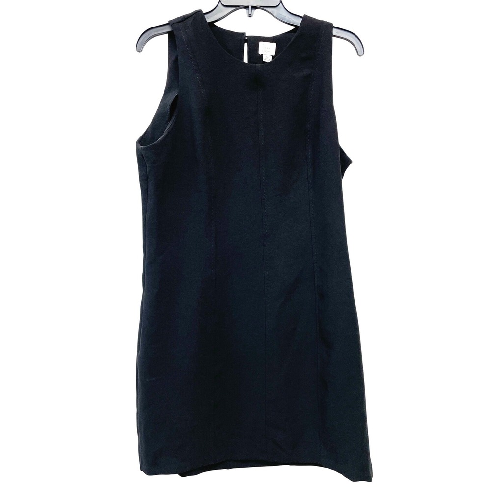 A New Day Women's Black Sleeveless Recycled Polyester Shift Dress Size 14